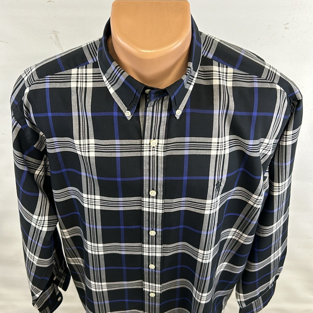 Ralph Lauren long sleeve button down collar shirt.  L - Picture 3 of 7